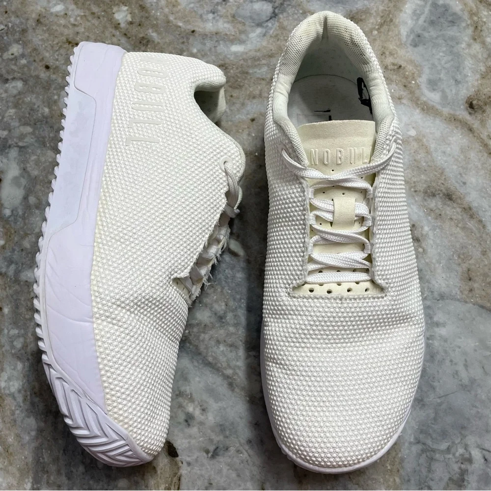 Nobull Impact Sneakers Shoes Crossfit All White Men's Size 8.5 / Women 10